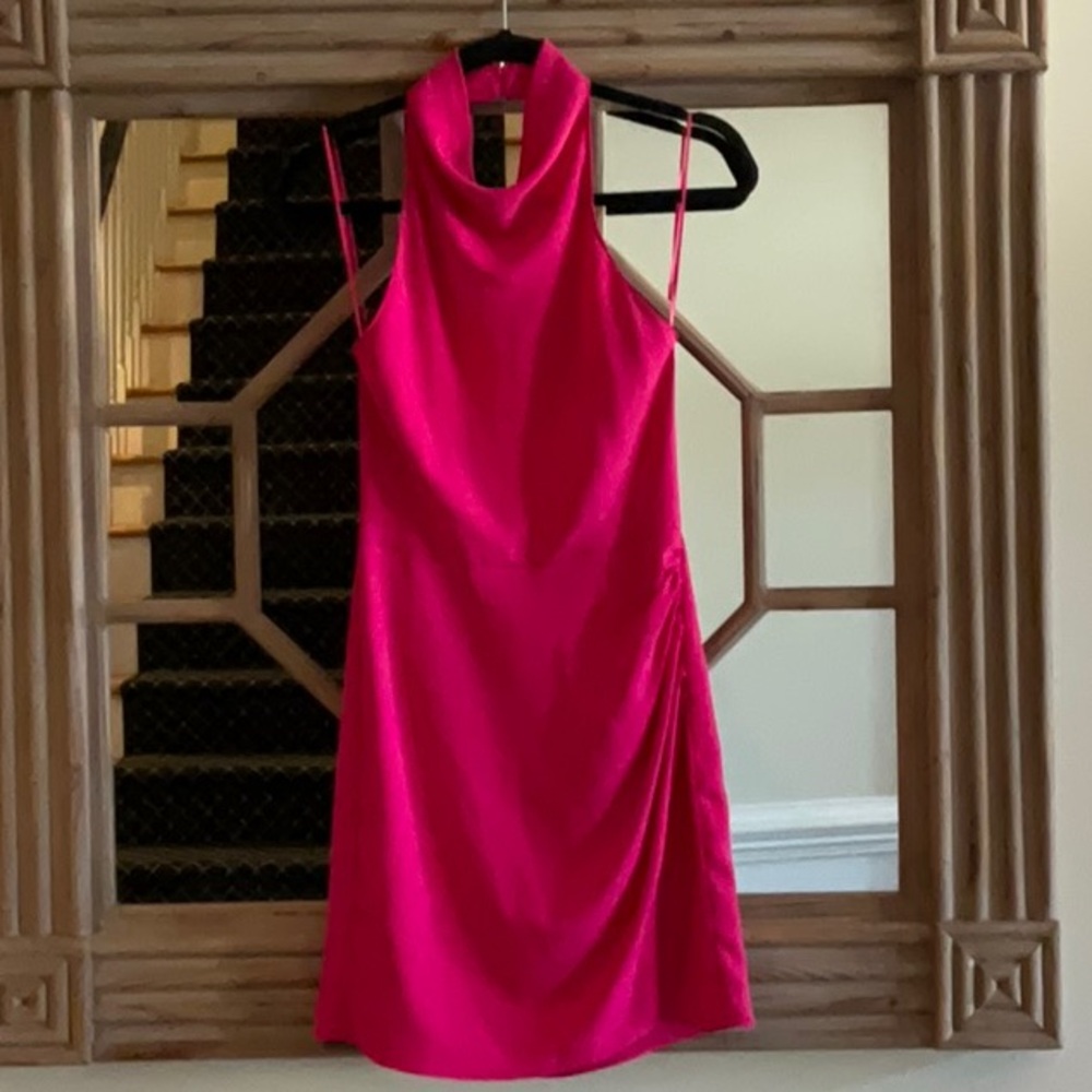NWT Amanda Uprichard Elegant Pink Sleeveless/Backless Dress
